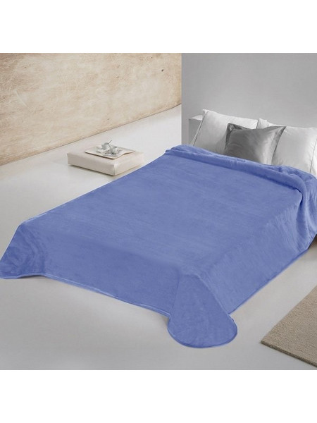 Κουβέρτα Βελουτέ Μονή 700 Blue Adam Home Μπλε 160X220