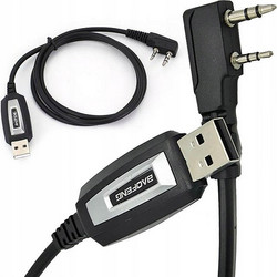 Baofeng USB cable for programming UV-5R 82 888S UV-S9 PLUS UV-13 16 17 21 radios with a K-type plug