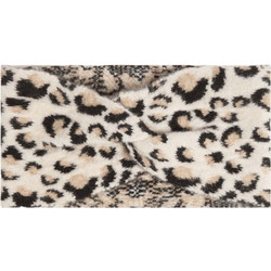 MORGAN Μπεζ πλεκτή μπαντάνα animal print 252-5Baneo