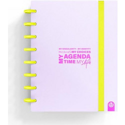 CARCHIVO - PLANNER INGENIOX A5 160 ΣΕΛ. - ΜΩΒ ΠΑΣΤΕΛ & ΝΕΟΝ ΚΙΤΡΙΝΟ - Carchivo