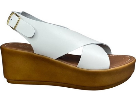 Πλατφόρμες δερματινες bellini italy venezia-125-bianco