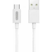 Ezra DC21 USB 2.0 Cable USB-C male - USB-A male Λευκό 1m (20443)