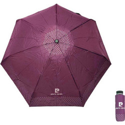 Ομπρέλα μίνι σπαστή χειροκίνητη μωβ Pierre Cardin Folding Umbrella PC - 7215