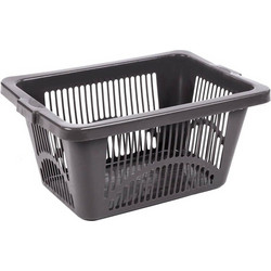 Καλάθι παραλληλόγραμο Homeplast 40Lt Σκούρο Γκρι