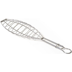 Comas Σχάρα Ψησταριάς Ψαριού M 41x22x10εκ Inox 18/10