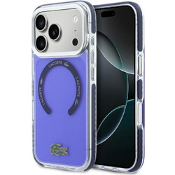 Lacoste Shockproof Transparent Frosted MagSafe Case for iPhone 17 Pro marine - (LCHMP17LUGCOV)