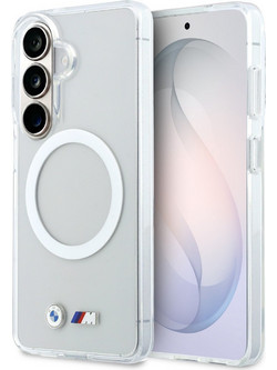 BMW M IML Shockproof Metal Logo Back Cover Transparent (Samsung Galaxy S26)