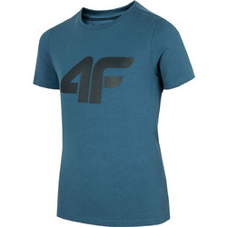 4F Παιδικό T-Shirt Κοντομάνικο Πετρόλ HJZ22-JTSM002-32S