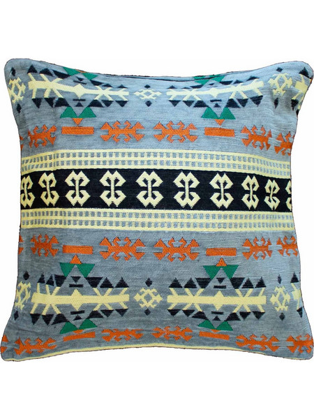 Kilim Cushion Cover - Charcoal