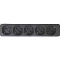 Πολύπριζο Jager P5D-B - 5x Schuko - Καλώδιο 3X1.50m - Mαύρο P5D-B