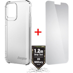 Energizer Shockproof Θήκη με Τζαμάκι Προστασίας Διάφανη (iPhone 12 / 12 Pro)