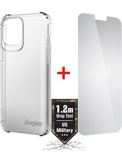 Energizer Shockproof Θήκη με Τζαμάκι Προστασίας Διάφανη (iPhone 12 / 12 Pro)
