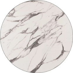 ΕΠΙΦΑΝΕΙΑ ΤΡΑΠΕΖΙΟΥ HPL MARBLE WHITE-GREY - Φ69 - Πάχος 12mm