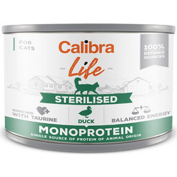 Calibra Life Adult Sterilised Monoprotein with Duck 200gr