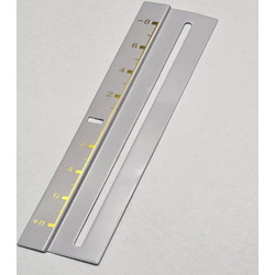 TECHNICS Indication Board Pitch Sticker for Technics SL-1200 / 1210 White With Gold Lettering (Reproduction) - Technics
