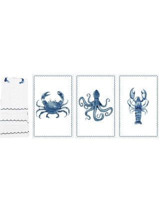 Πετσέτα κουζίνας SEALIFE 100% cotton 45x65cm σ/3