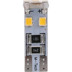 T10 W5W 12V W2,1x9,5d LED 8xSMD3528 ΛΕΥΚΟ (ΚΑΡΦΩΤΟ CAN-BUS) BLISTER 2ΤΕΜ. M-TECH