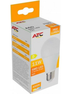 ATC SMD LED High Lumen Λαμπτήρας A60 230V 11W/1520LM E27 4000K