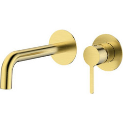 ΜΠΑΤΑΡΙΑ ΝΙΠΤΗΡΑ ΕΝΤΟΙΧΙΣΜΟΥ 2 ΟΠΩΝ BRUSHED GOLD INOX 304 690313