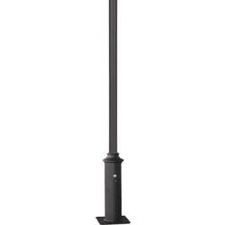 POLE SININ - ΚΟΛΩΝΑ ΧΑΛΥΒΔΙΝΗ ΓΙΑ ΒΑΣΗ 200x200mm ΠΛΑΚΑ ΕΔΡΑΣΗΣ RAL 7016M Φ76x140x5000mm / F761405M