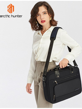 Arctic Hunter GW00017 Αδιάβροχη Τσάντα Laptop Ώμου 15.6" Black
