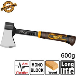 Τσεκούρι Σφυρήλατο 600g Με Anti Vibration Εργονομική Λαβή HAX081600L Ingco