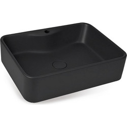 Sagna Fusion Επικαθήμενος Νιπτήρας Μπάνιου 48x36x12cm Black 2045005541
