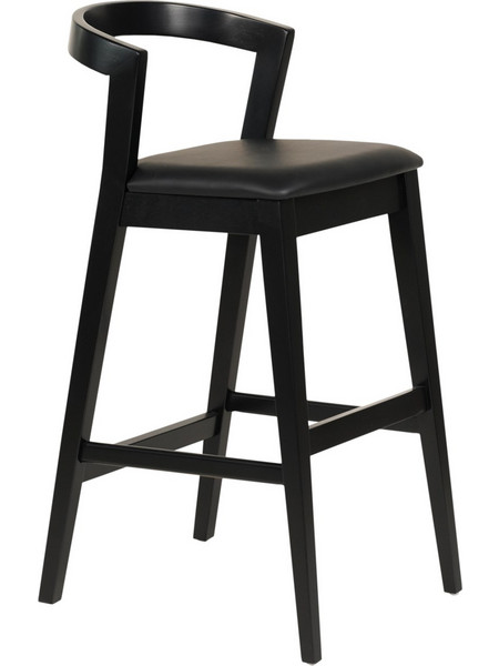 ΣΚΑΜΠΟ ΜΠΑΡ NAMI HM9952.02 RUBBERWOOD & PU-ΜΑΥΡΟ 47,5x59x102,5Υεκ