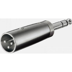 GBC 30.5642.00 Αντάπτορ XLR σε 6,3 mm - 3P Αρσενικό σε Στερεοφωνικό Βύσμα, Ορείχαλκος