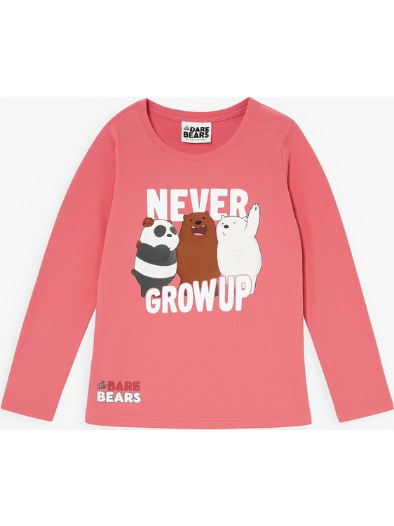 Nickelodeon We Bare Bears Μπλουζάκι Μακρυμάνικο Pink 8020233