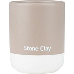 Estia Ποτηράκι Μπάνιου Tone Lab Κεραμικό Φ8.1xY10.2cm Stone Clay 02-40192