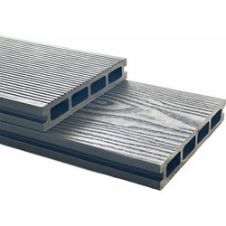 Σανίδα πατώματος WPC 2,5 x 15 x 360εκ. γκρι ανοικτό 70215SH