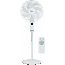 Midea MFS400R0APW Ανεμιστήρας Δαπέδου Ορθοστάτης 40cm 50W με Τηλεχειριστήριο