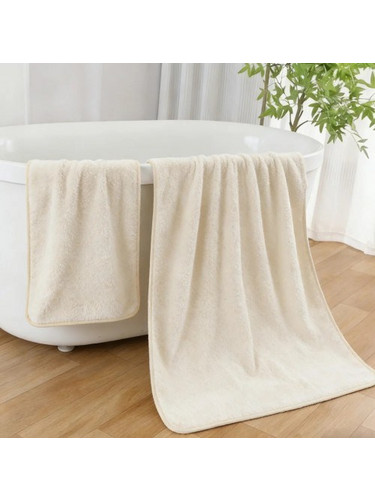 Πετσέτα Μπάνιου Coral Fleece 80X150 FLEECE150-Εκρού
