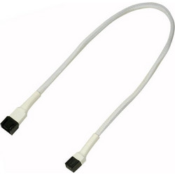 Καλώδιo Nanoxia 3-pin Extension 30 Cm White NX3PV30W