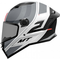 MT Stinger 2 Poun B2 Grey Matt White Κράνος Μηχανής Full Face 1450gr