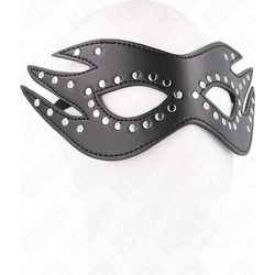 LEATHERETTE MASK WITH RIVETS MODEL 3 26 x 9.5 CM - KINK