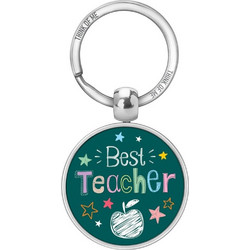 Fun Creations KR109 Fun Creation Think Of Me Μεταλλικό μπρελόκ 3,6εκ Best Teacher