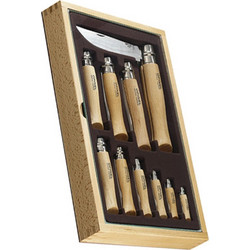 Opinel No.10 Σουγιάς Μπεζ σε Θήκη Σετ 10τμχ 001314