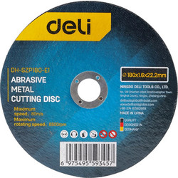 DELI δίσκος κοπής μετάλλου DH-SZP180-E1, 180mm, 8500rpm