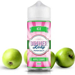 Dinner Lady Apple Sours Ice Flavour Shot 120ml (Μήλο, Ξινό Μήλο, Ice)