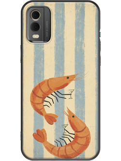 Θήκη Salt & Stripe Collection - The Tide Nokia C32 Black TPU (Μαύρη Σιλικόνη)