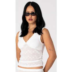 Rusty Roma Lace V Neck Top