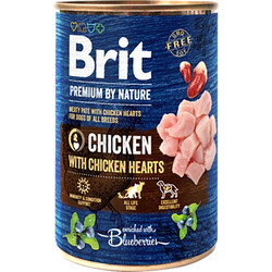 Brit Premium By Nature Adult with Chicken & Hearts 400gr