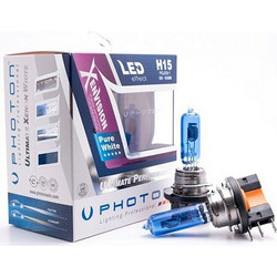 Photon Λάμπες H15 Xenvision Pure White Led Effect 12V 15/55W σετ 2τμχ