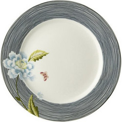 Laura Ashley Πιάτο Ρηχό Πορσελάνης Midnight Pinstripe Uni 20cm 180448