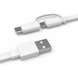 Καλώδιο δεδομένων Huawei Usb to microUSB και Usb-C 1.5m - White