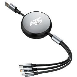 ATC-C3in1 Καλώδιο Πολλαπλής Φόρτισης Lightning Type-C Micro
