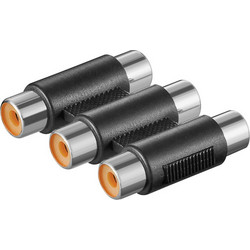 Μούφα 3 x RCA Θηλυκό / 3 x RCA Θηλυκό