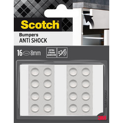 Αντικραδασμικά Διάφανα Αυτοκόλλητα 8mm Scotch (16 τμχ) - SP91A57